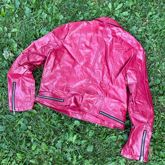 Wild Fable Red Pleather Jacket Size XL - Picture 3 of 3